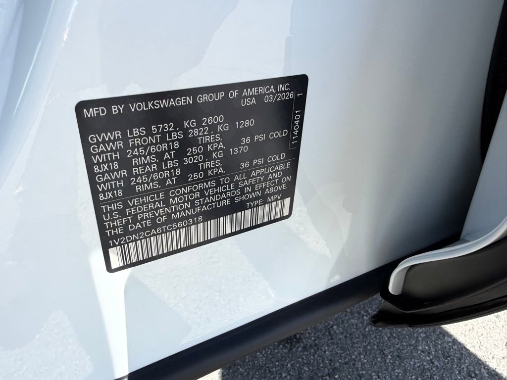 New 2026 Volkswagen Atlas SE image 30