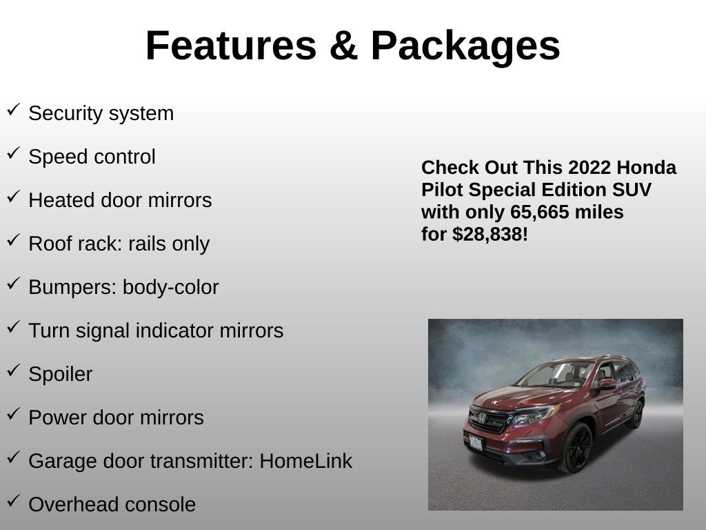 Certified 2022 Honda Pilot Special Edition image 24