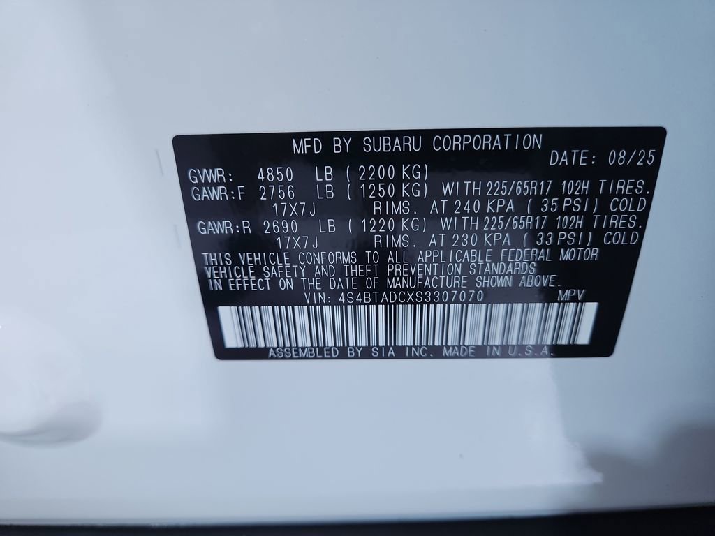 New 2025 Subaru Outback Premium image 28