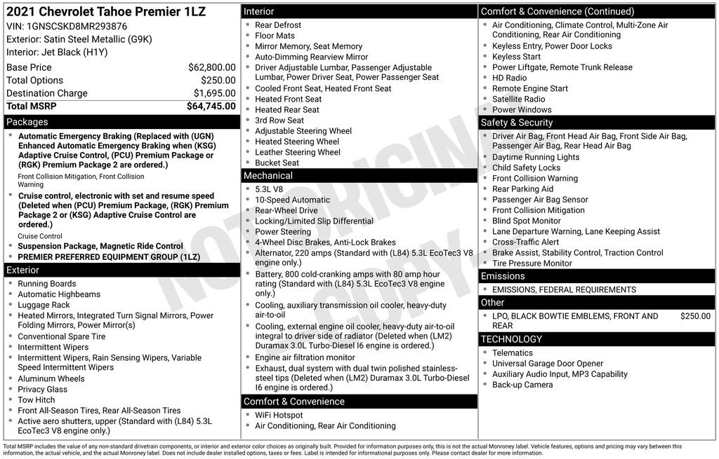 Certified 2021 Chevrolet Tahoe Premier image 8