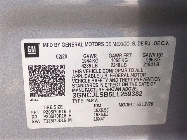 Certified 2020 Chevrolet Trax LT image 32