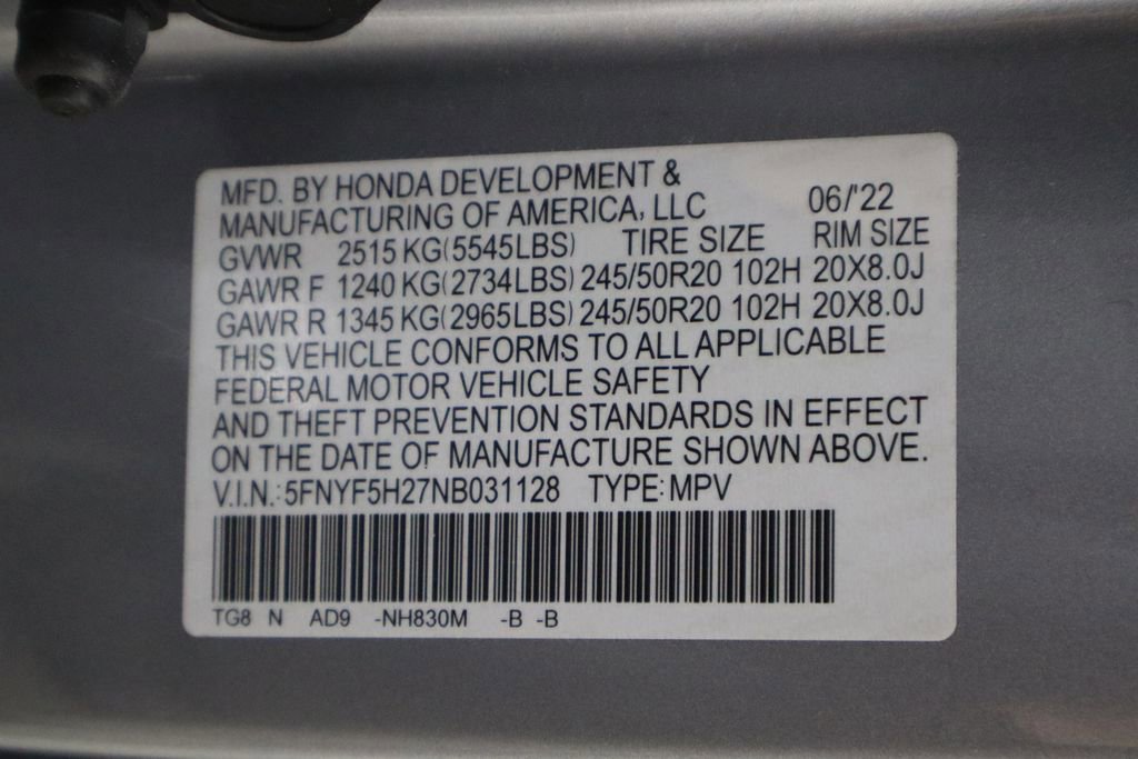 Used 2022 Honda Pilot Special Edition image 39