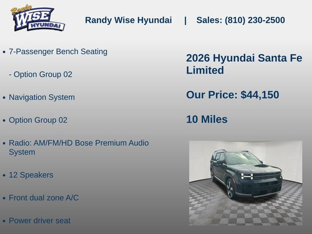 New 2026 Hyundai Santa Fe Limited AWD/4WD image 5