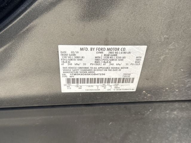 Used 2019 Ford Explorer XLT w/ Equipment Group 201A AWD/4WD image 35