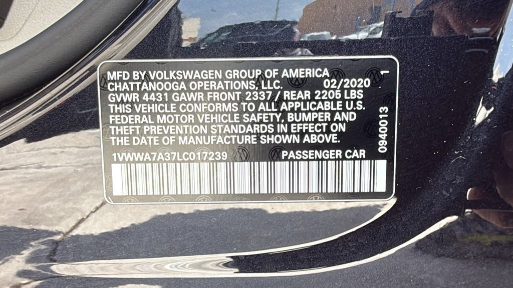 Used 2020 Volkswagen Passat 2.0T SE w/ Sunroof Package FWD image 41