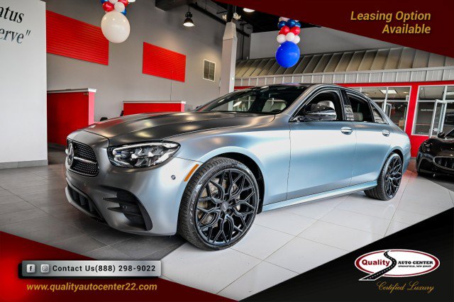 Used 2022 Mercedes-Benz E 450 4MATIC Sedan w/ Night Package image 1