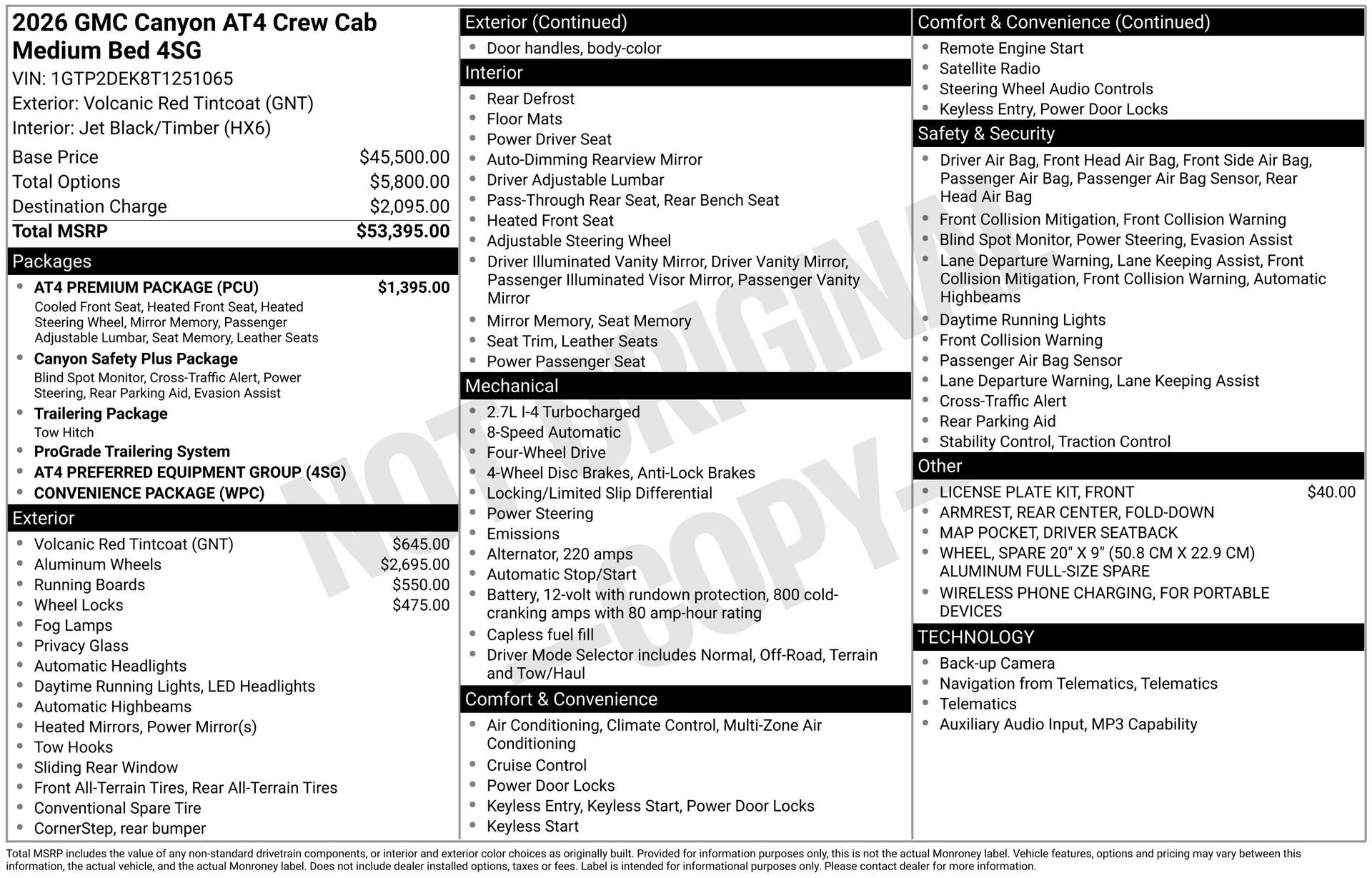New 2026 GMC Canyon AT4 w/ AT4 Premium Package AWD/4WD image 5