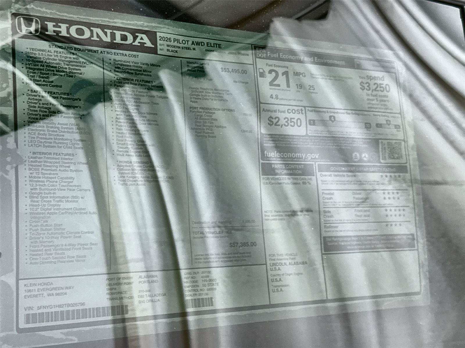 New 2026 Honda Pilot Elite image 34
