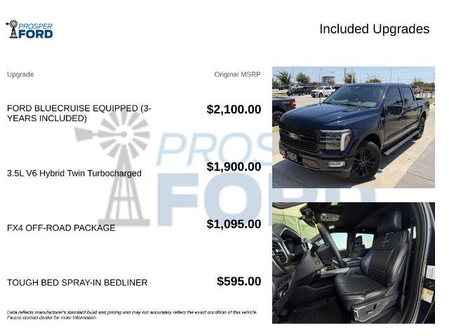 Certified 2024 Ford F150 Platinum w/ FX4 Off-Road Package AWD/4WD image 3