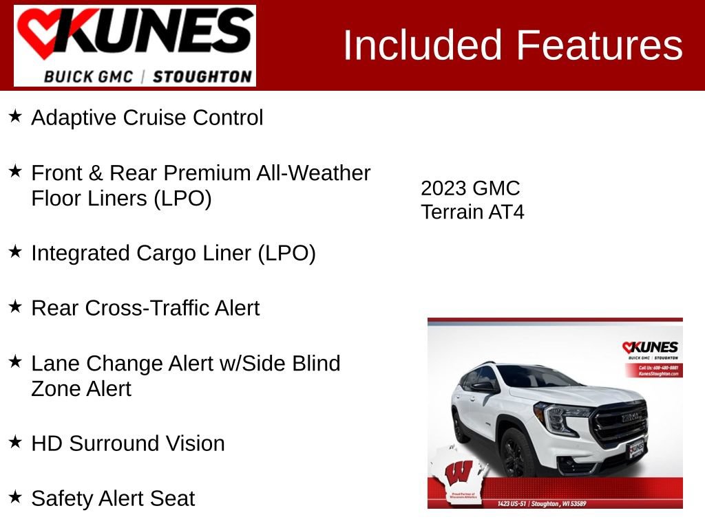 Used 2023 GMC Terrain AT4 w/ Tech Package AWD/4WD image 3