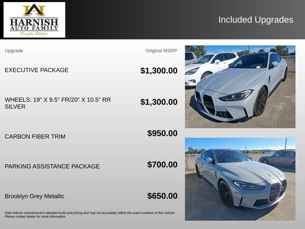 Used 2023 BMW M4 Coupe w/ Executive Package RWD image 4