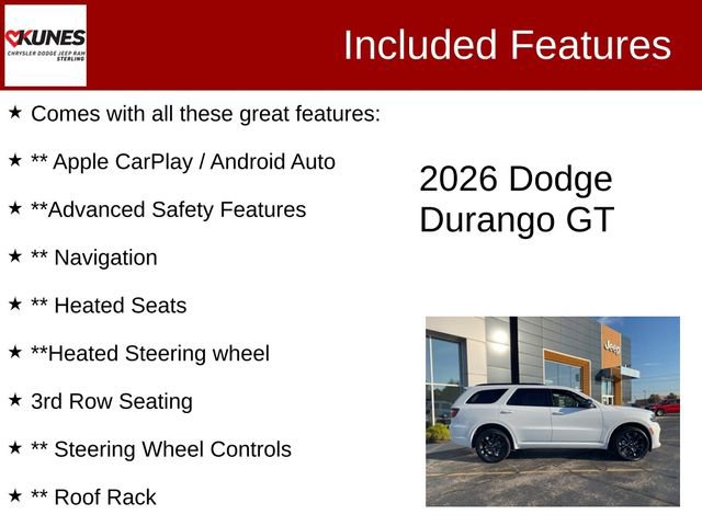New 2026 Dodge Durango GT w/ Blacktop Package image 4