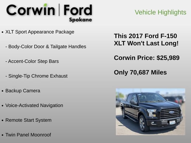 Used 2017 Ford F150 XLT w/ Equipment Group 302A Luxury AWD/4WD image 30