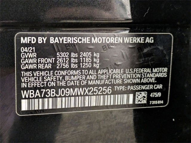 Used 2021 BMW 540i xDrive w/ Premium Package image 37