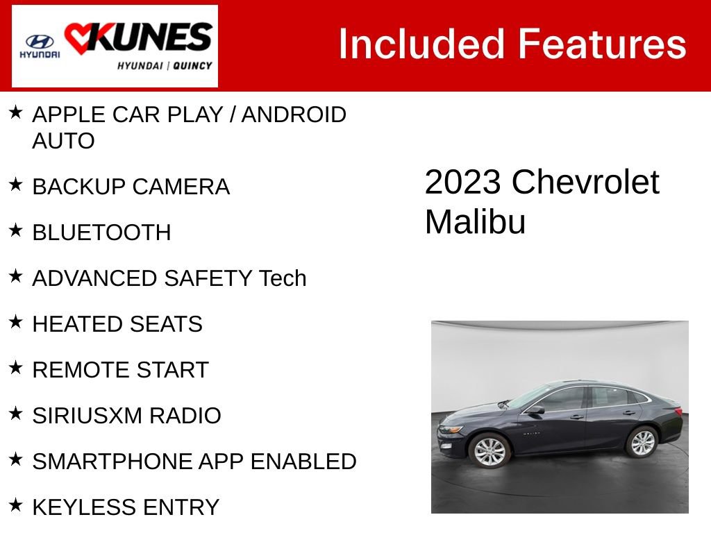 Used 2023 Chevrolet Malibu LT FWD image 2