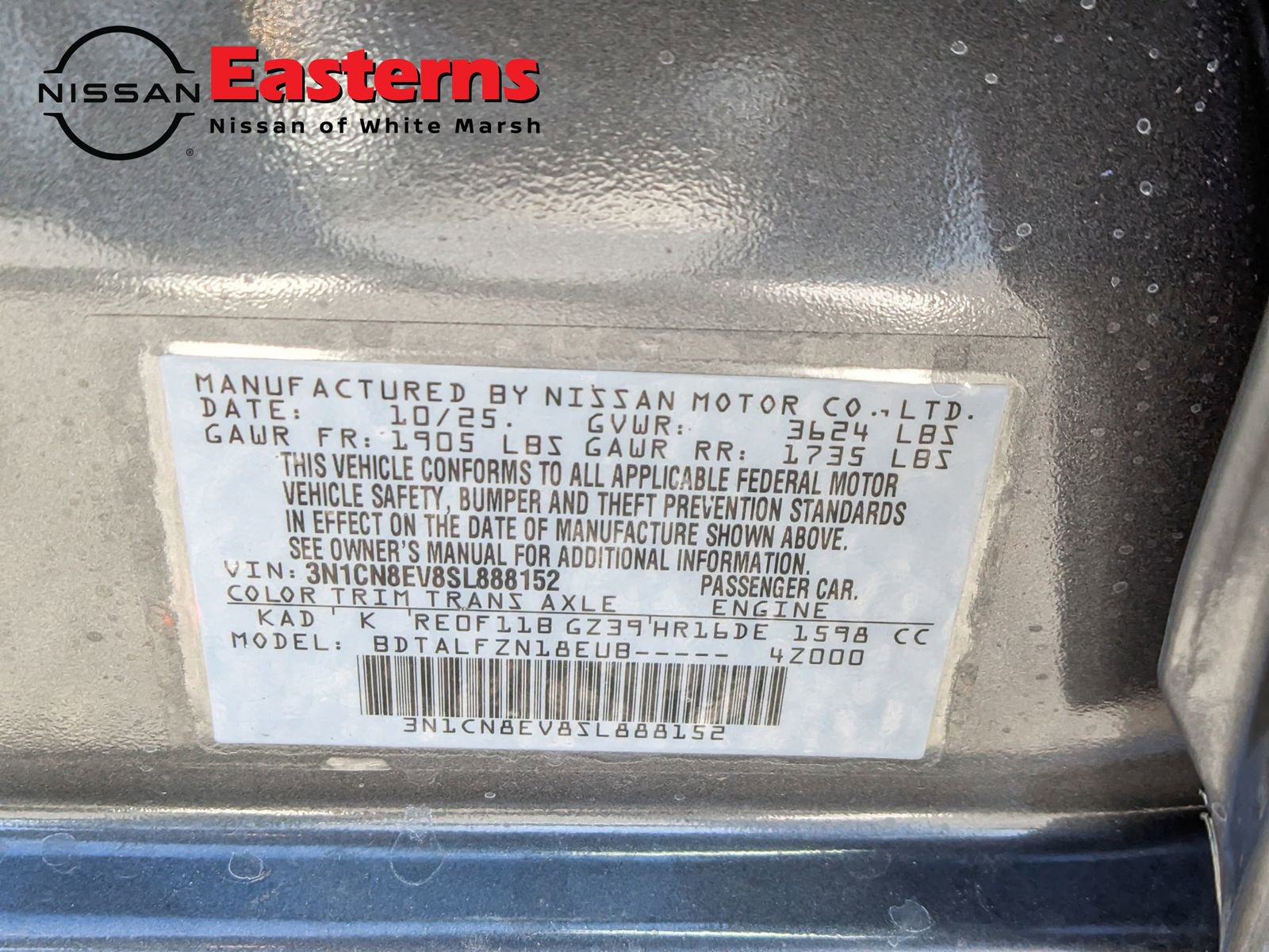 New 2025 Nissan Versa SV w/ Trunk Package image 28