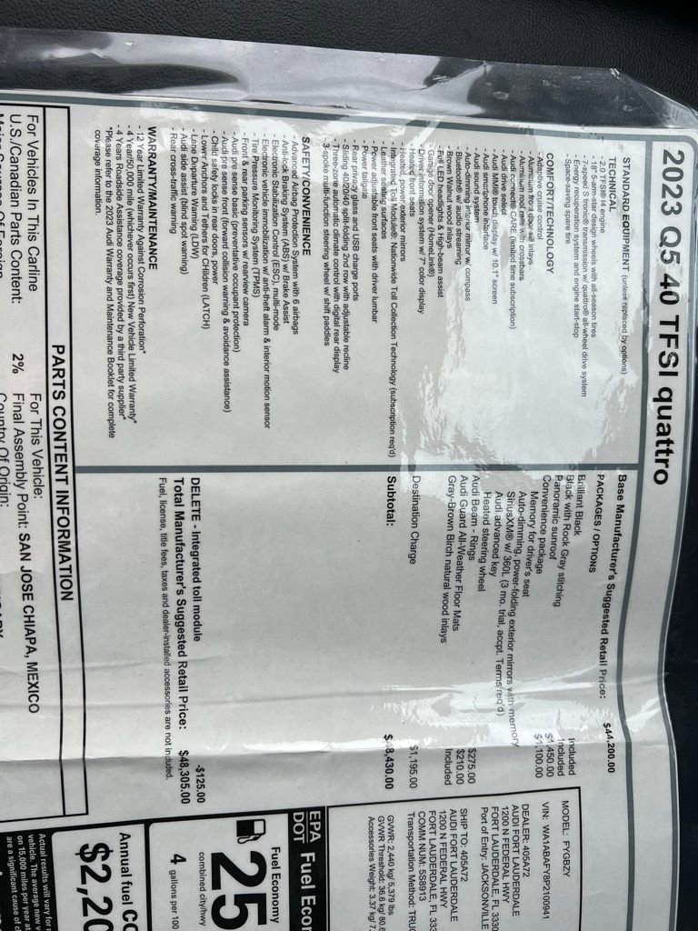 Used 2023 Audi Q5 2.0T Premium w/ Convenience Package image 24