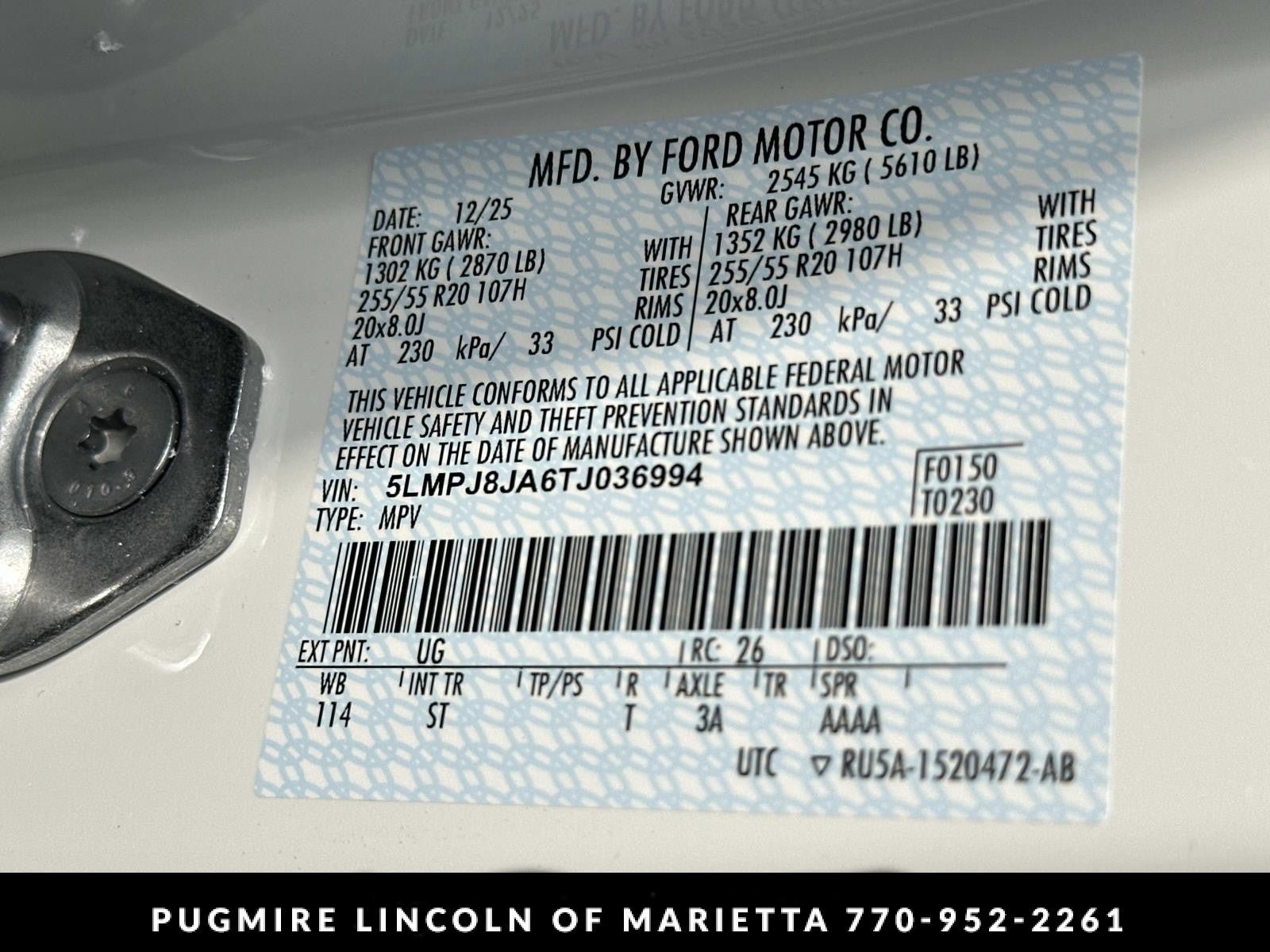 New 2026 Lincoln Nautilus Premier w/ Equipment Group 102A AWD/4WD image 37