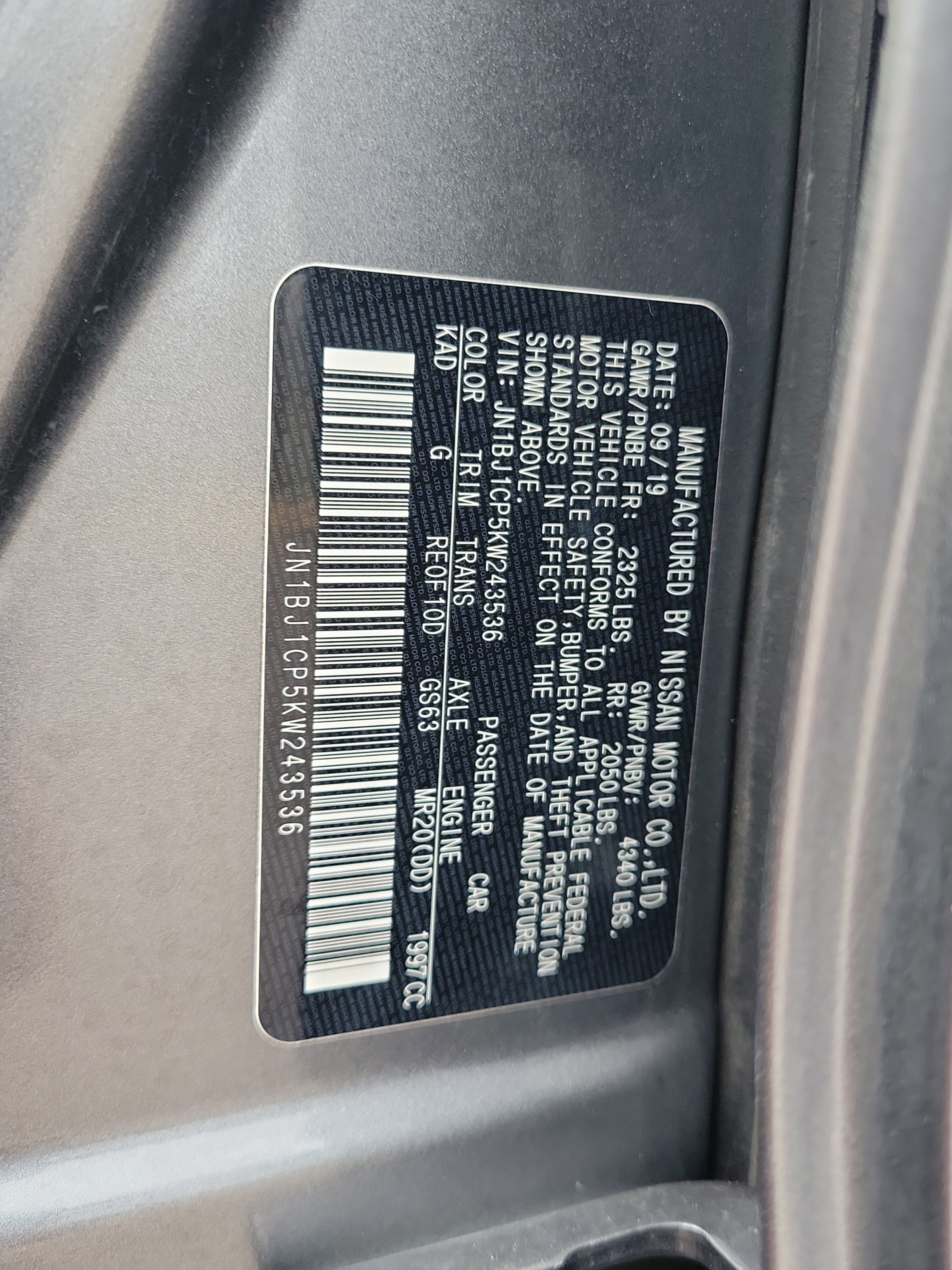 Used 2019 Nissan Rogue Sport SV image 34