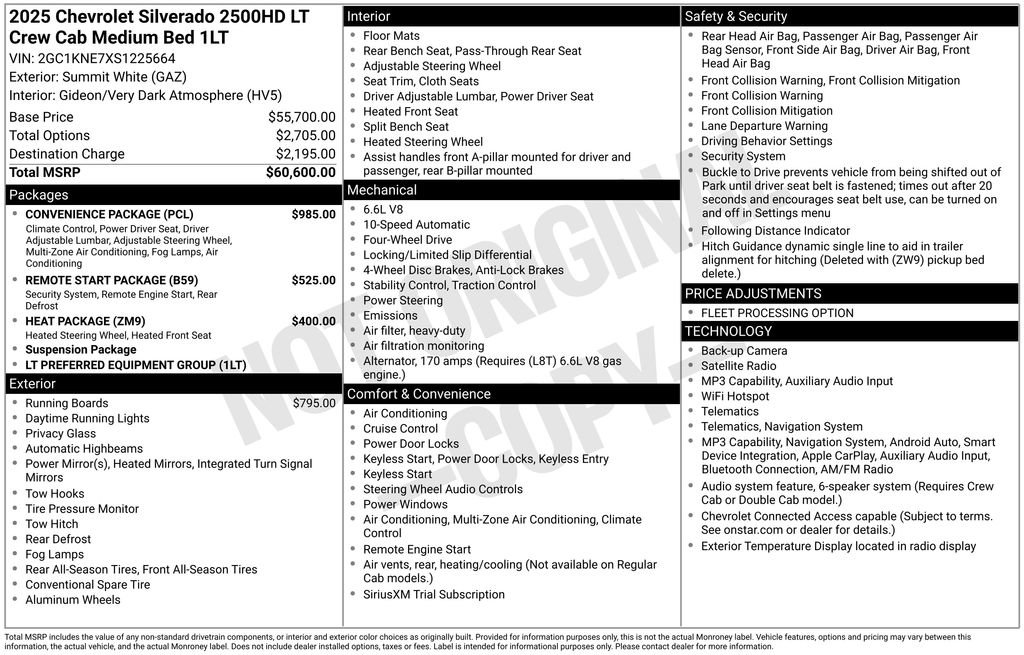 Used 2025 Chevrolet Silverado 2500 LT w/ Convenience Package image 3