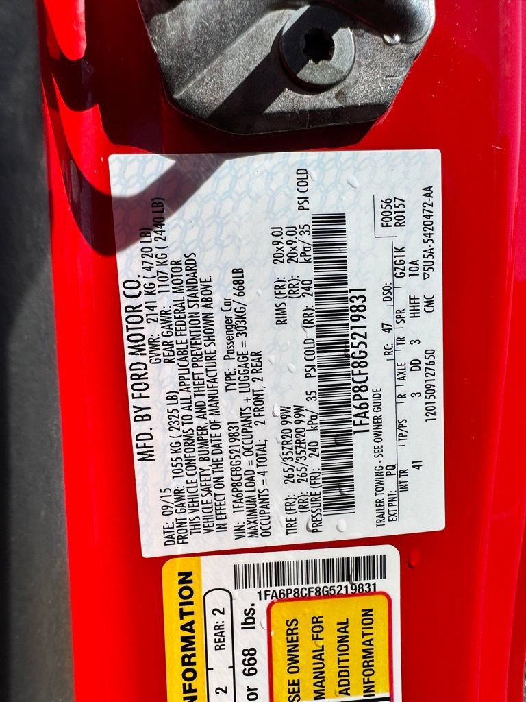Used 2016 Ford Mustang GT Premium w/ Equipment Group 401A RWD image 38