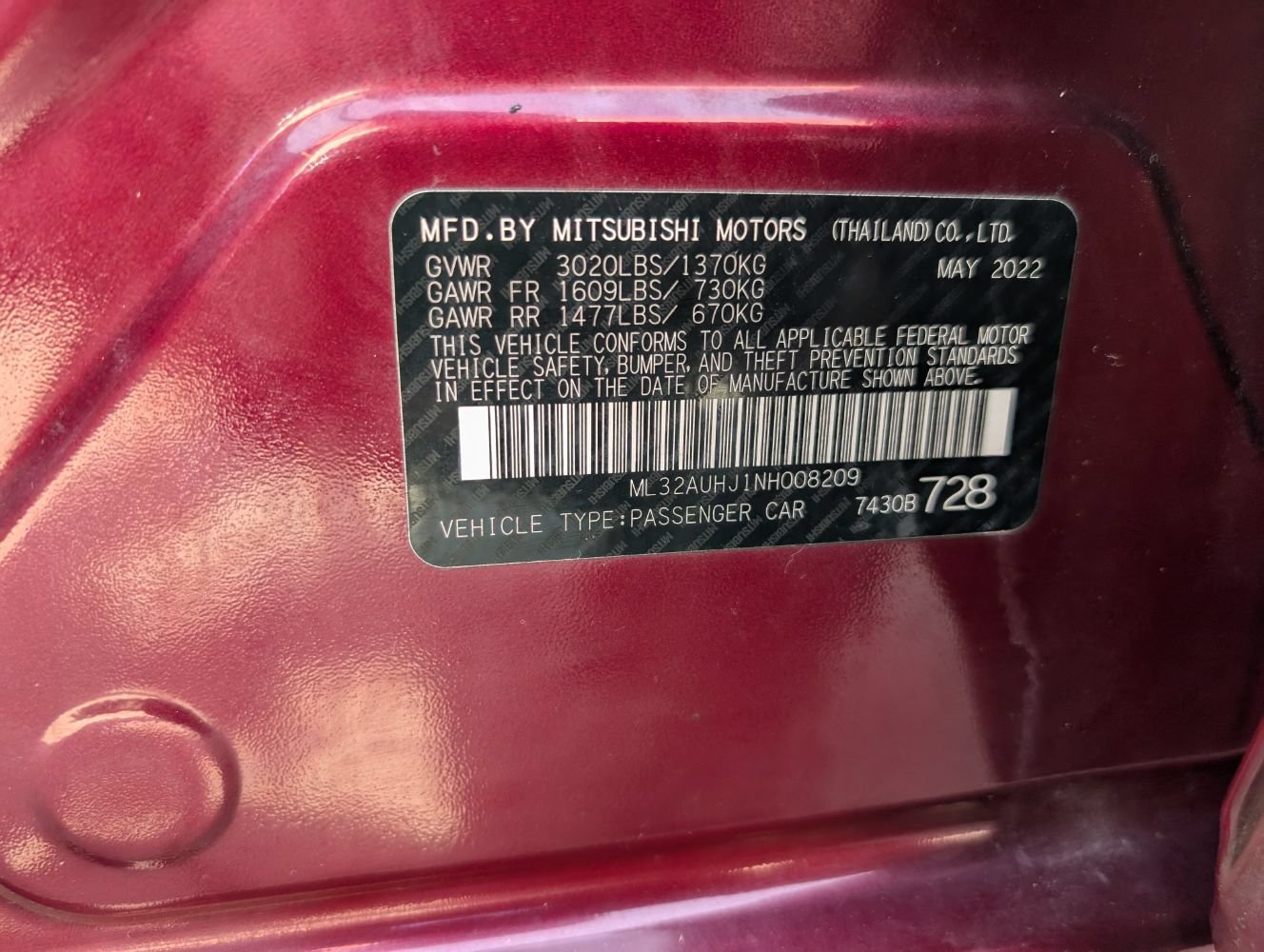 Used 2022 Mitsubishi Mirage SE FWD image 25