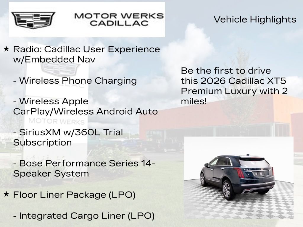 New 2026 Cadillac XT5 Premium Luxury w/ Driver Assist Package image 6