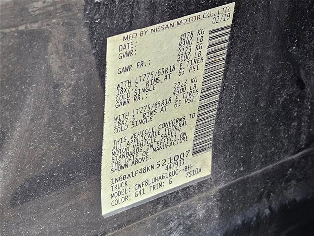 Used 2019 Nissan Titan PRO-4X w/ Pro-4x Convenience Package image 18