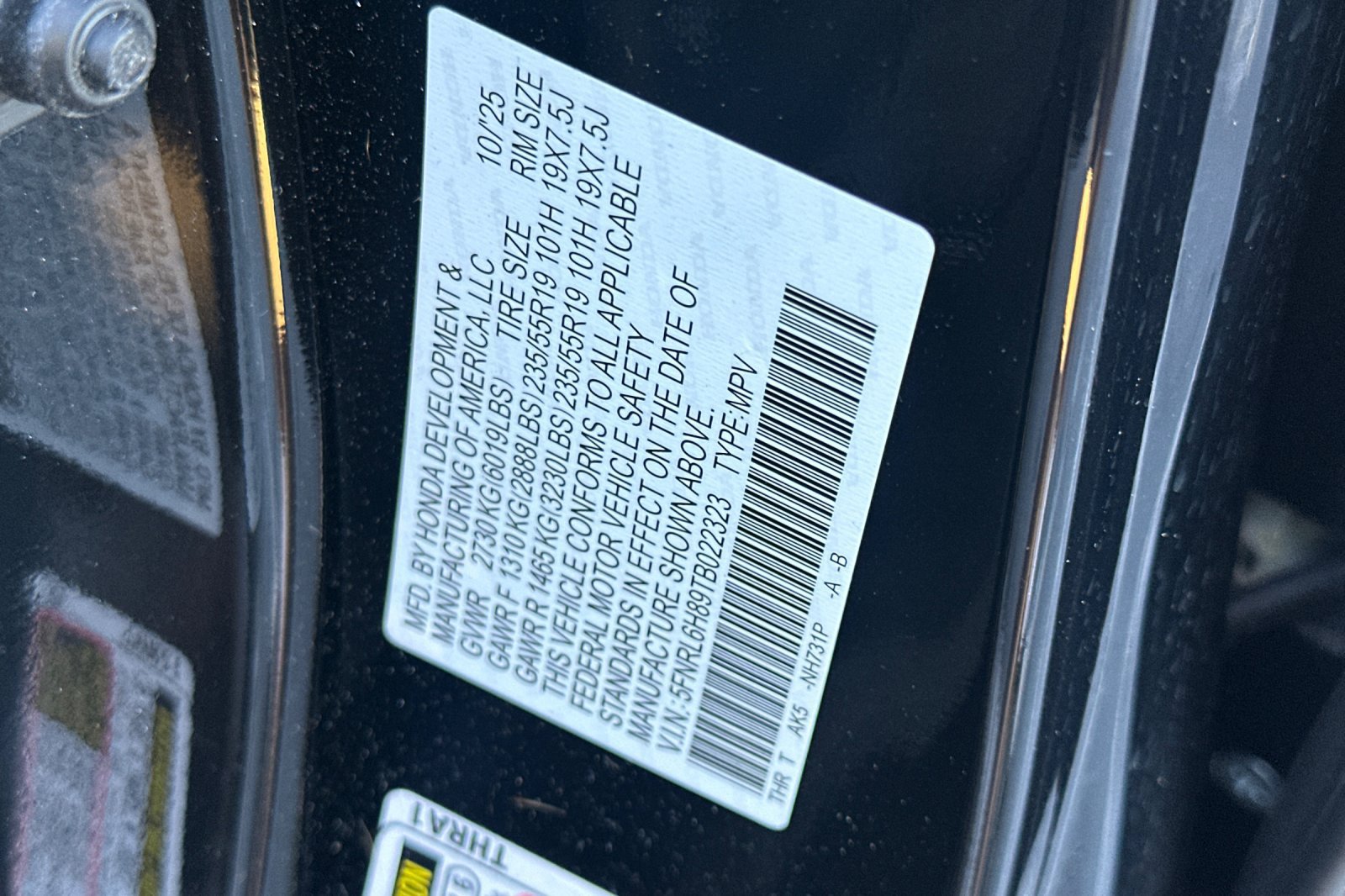 Used 2026 Honda Odyssey Touring image 54
