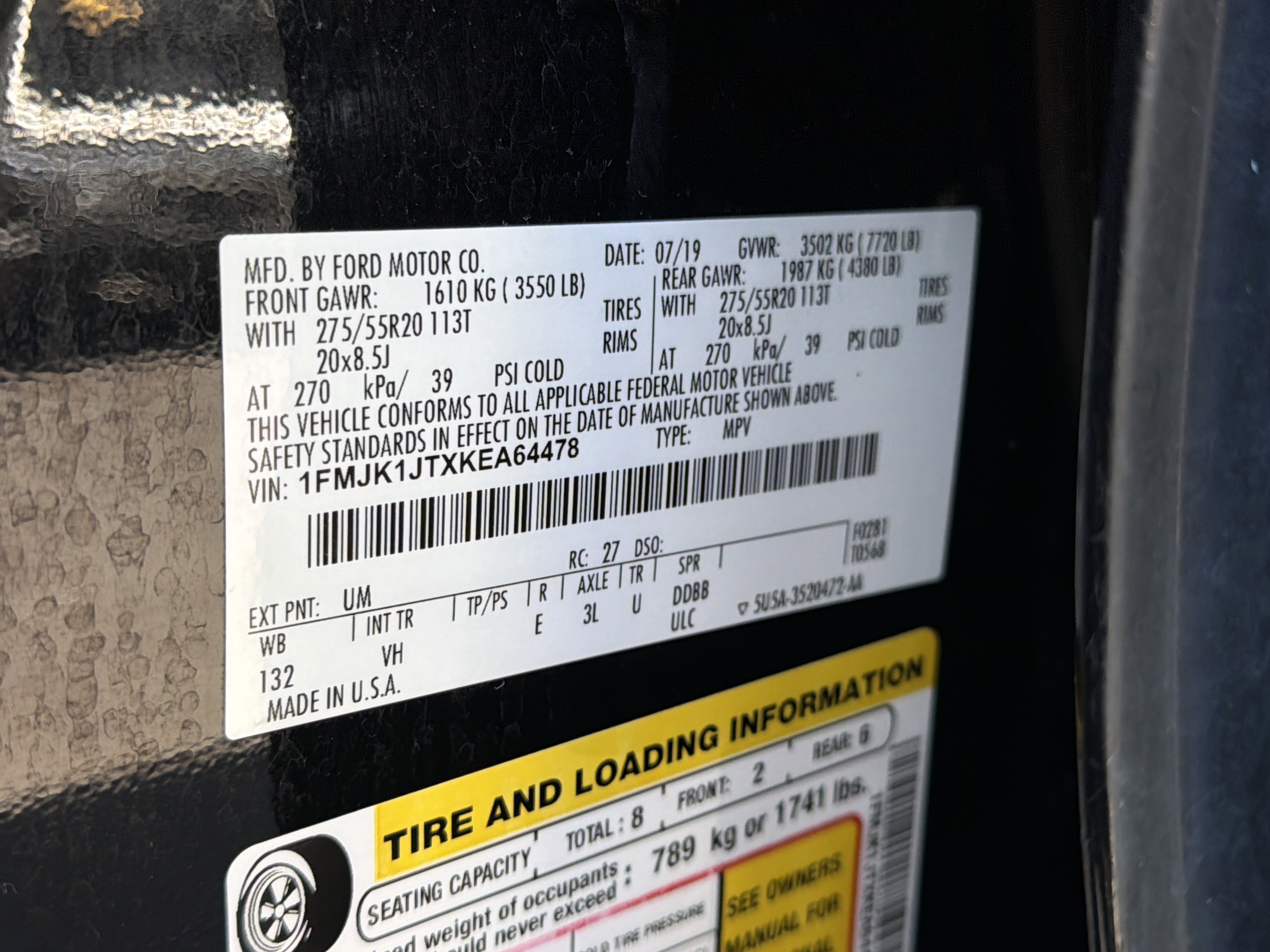 Used 2019 Ford Expedition Max XLT w/ Equipment Group 202A AWD/4WD image 37