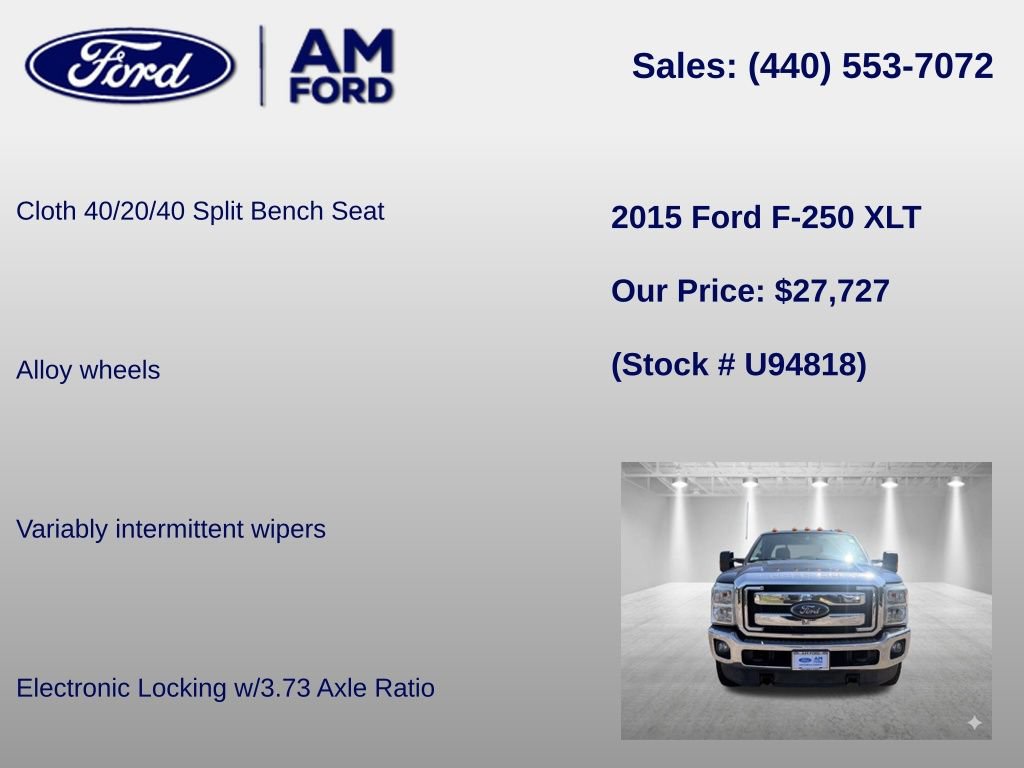 Used 2015 Ford F250 XLT w/ XLT Value Package AWD/4WD image 36