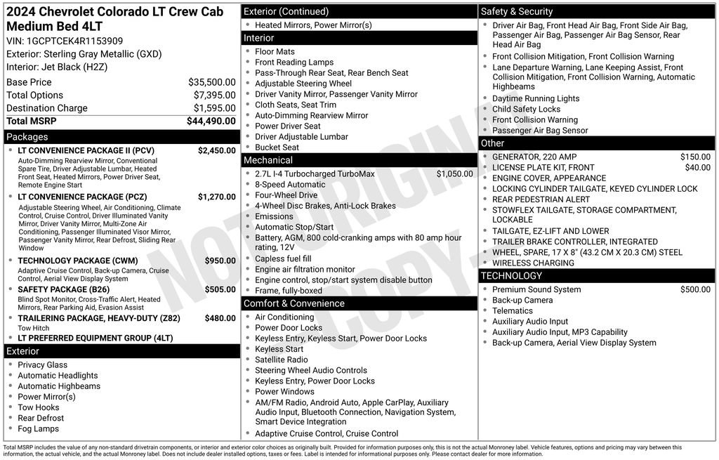 Certified 2024 Chevrolet Colorado LT w/ LT Convenience Package II AWD/4WD image 2