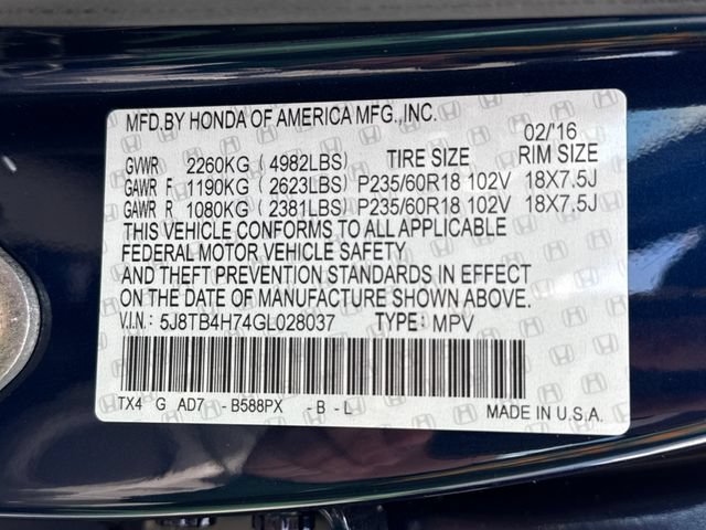 Used 2016 Acura RDX AWD w/ Advance Package image 17