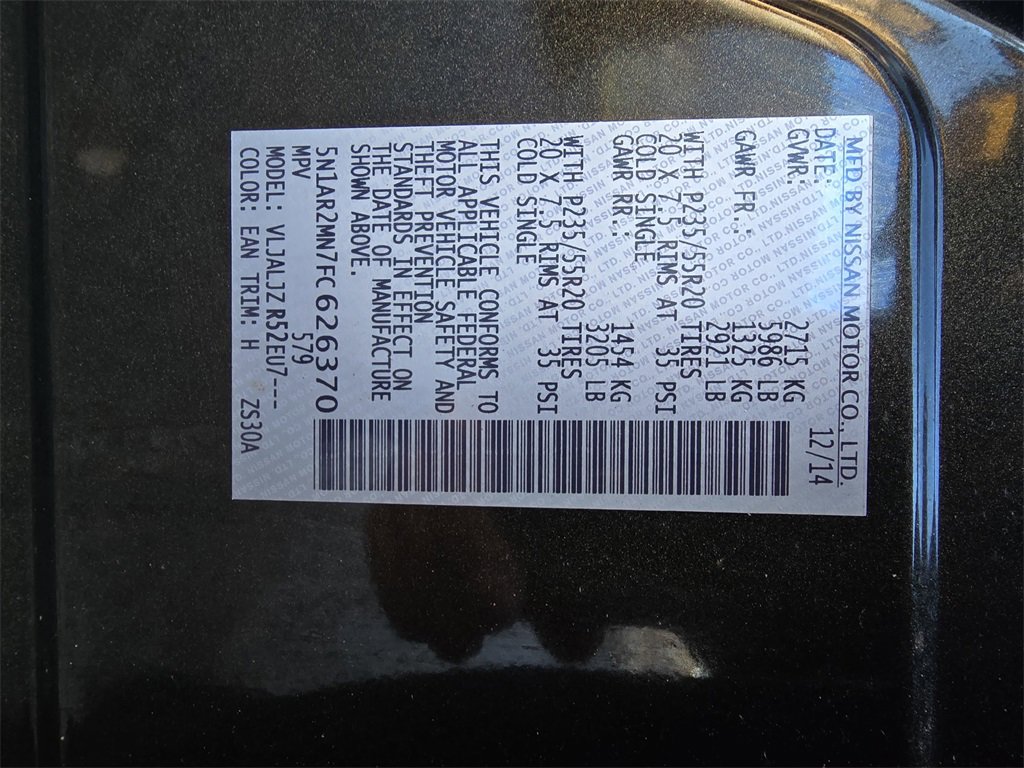 Used 2015 Nissan Pathfinder Platinum image 36