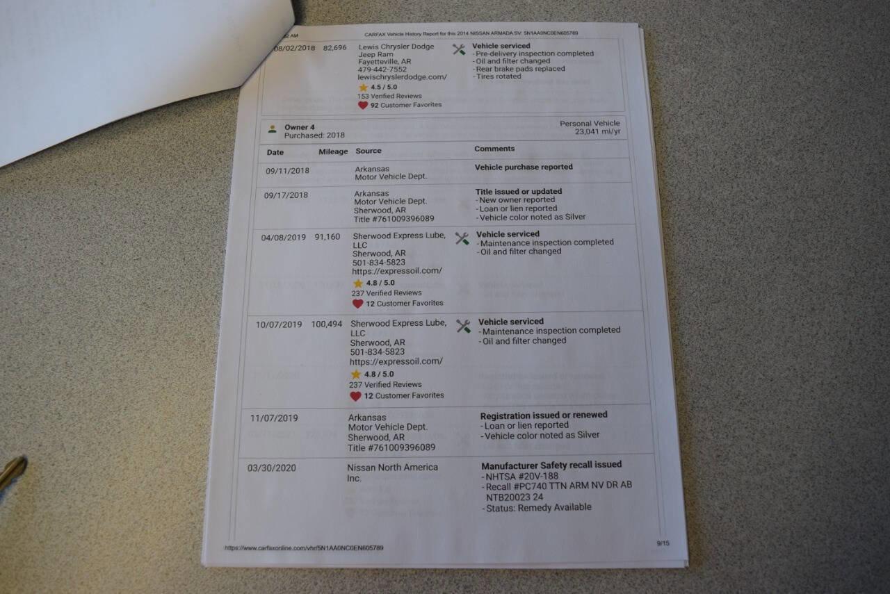 Used 2014 Nissan Armada SV image 58