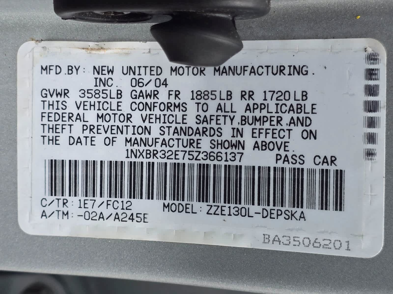 Used 2005 Toyota Corolla S w/ Extra Value Pkg 1 FWD image 29