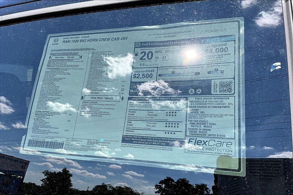New 2026 RAM 1500 4x4 Crew Cab image 14