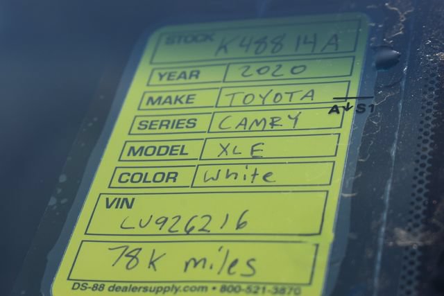 Used 2020 Toyota Camry XLE FWD image 37