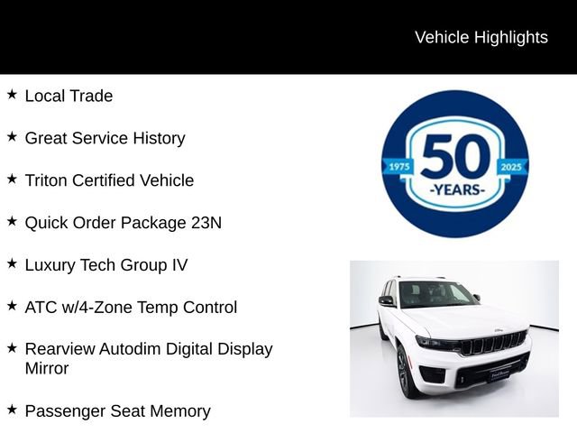 Used 2023 Jeep Grand Cherokee Overland w/ Luxury Tech Group IV AWD/4WD image 6