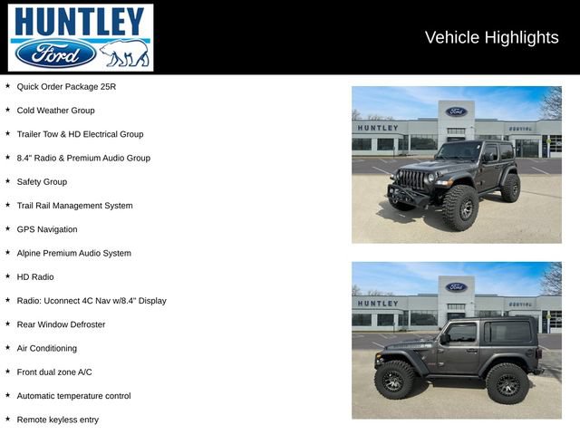 Used 2021 Jeep Wrangler Rubicon w/ Uconnect 4C Nav & Sound Group AWD/4WD image 2