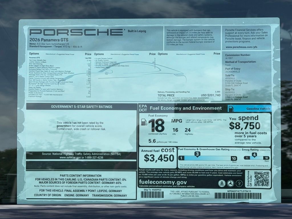 New 2026 Porsche Panamera GTS image 28
