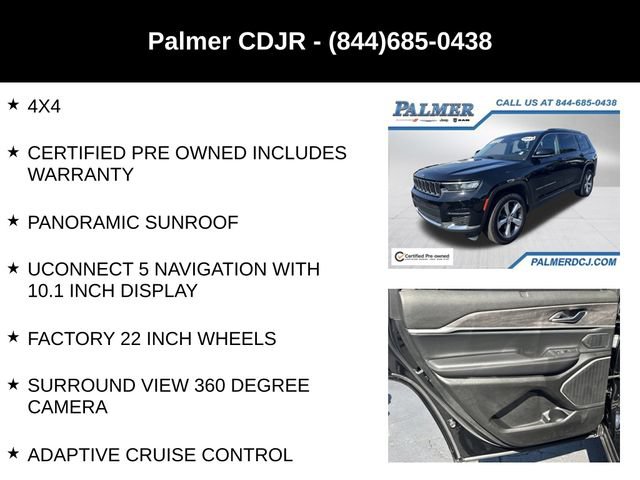 Certified 2021 Jeep Grand Cherokee L Limited w/ Luxury Tech Group II AWD/4WD image 6