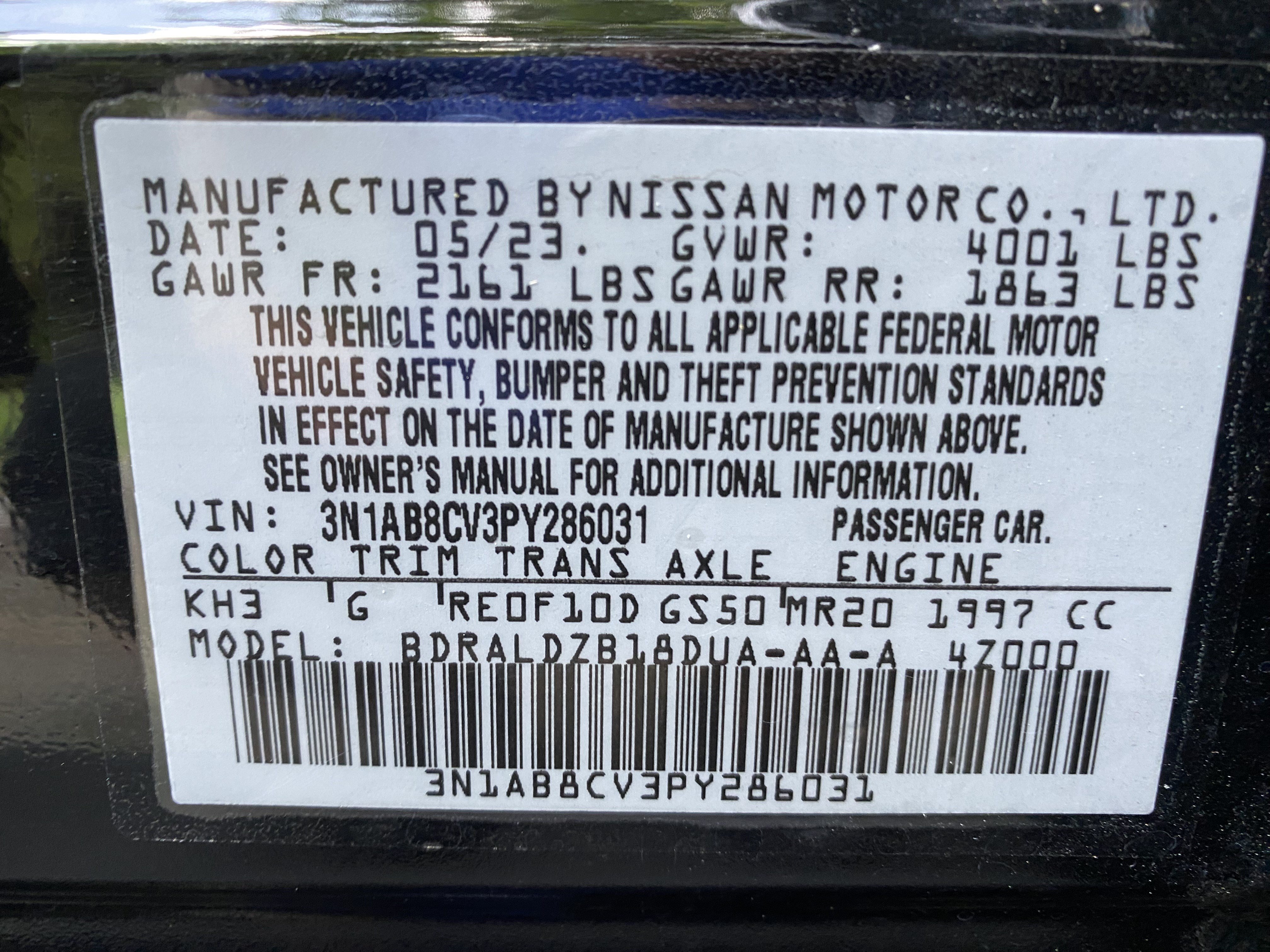 Used 2023 Nissan Sentra SV FWD image 36