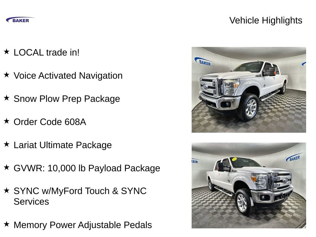 Used 2015 Ford F250 Lariat w/ Lariat Ultimate Package AWD/4WD image 4