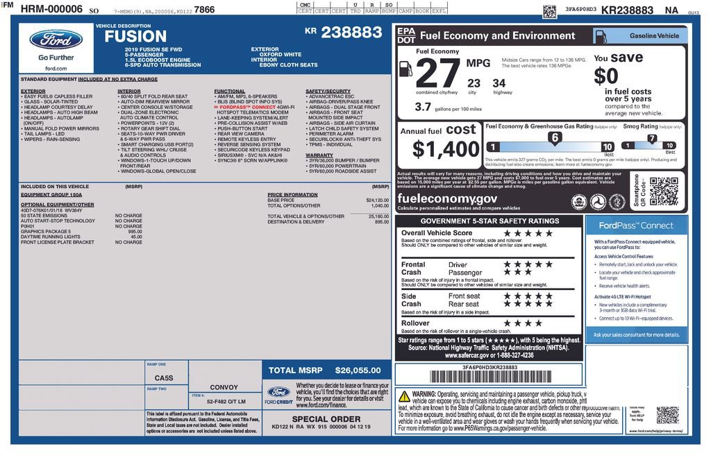 Used 2019 Ford Fusion SE image 16