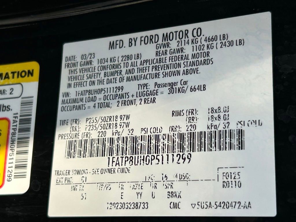 Used 2023 Ford Mustang Premium w/ Equipment Group 201A image 45