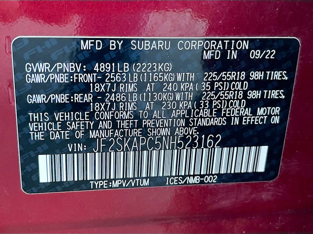 Used 2022 Subaru Forester Limited w/ Popular Package #2 image 36