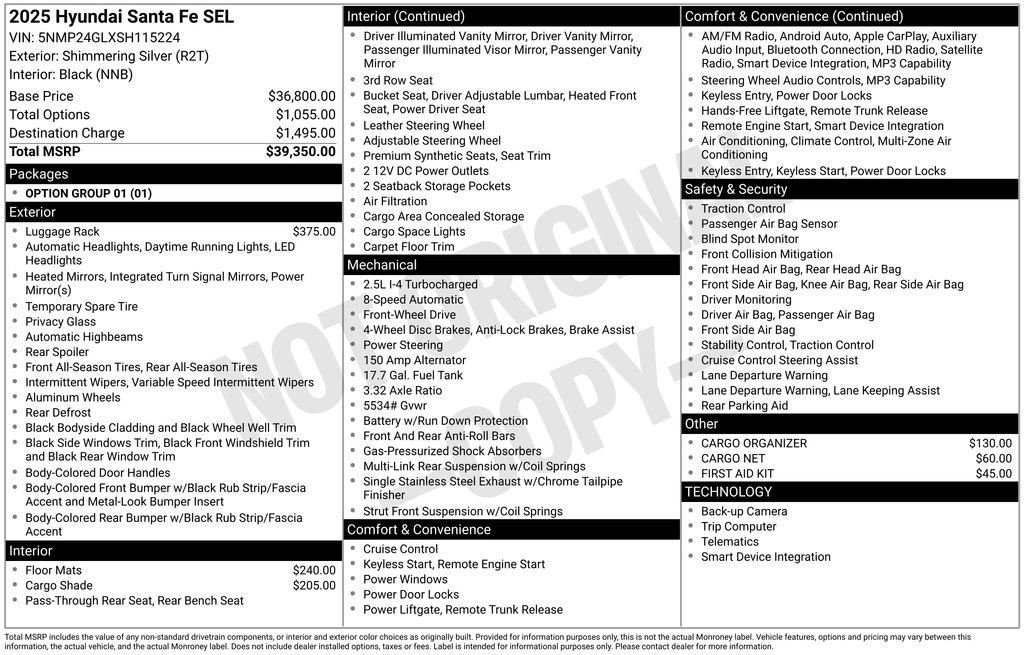Used 2025 Hyundai Santa Fe SEL image 34