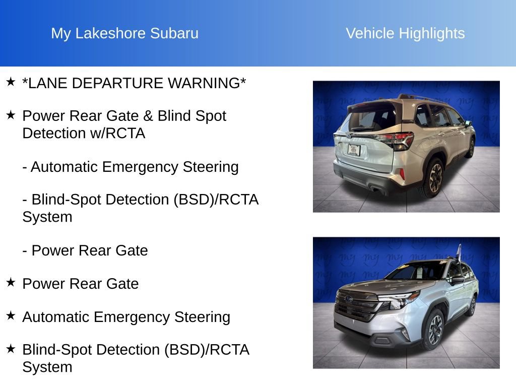 Certified 2025 Subaru Forester Premium AWD/4WD image 7