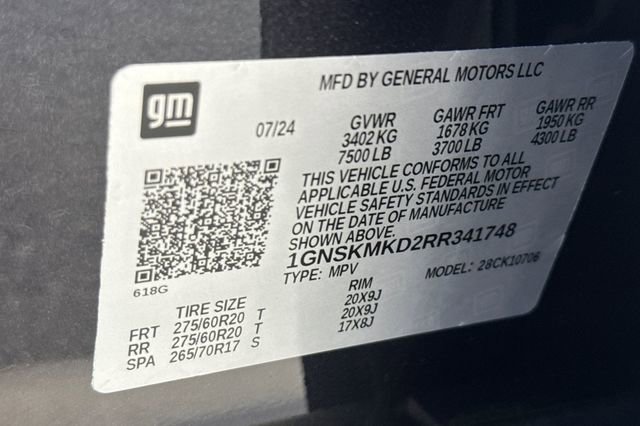 Certified 2024 Chevrolet Tahoe LS w/ Driver Alert Package image 53